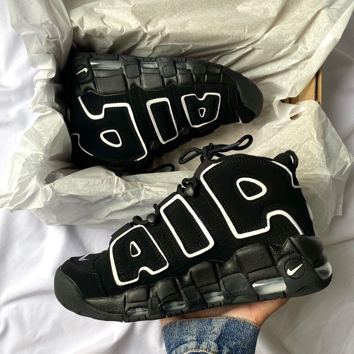 Air More Uptempo Black White